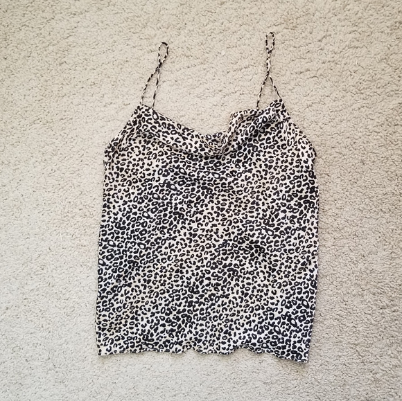 Nine West Tops - Nine West Satin Leopard Camisole